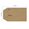 1.15" x 2" Natural Brown Kraft to and from Gift Tag Stickers / 500 Brown Kraft to from Present Labels/Christmas Holiday Present Labels/Made in The USA